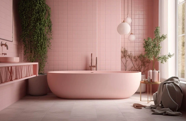 Carrelage salle de bain Saint-Joseph : sol clair pour une pièce d'eau moderne