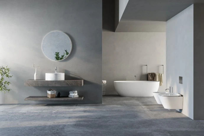 Carrelage résistant à l'humidité pour rénovation de salle de bain à Salazie