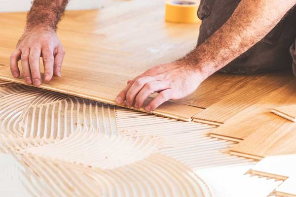 Pose de parquet à Saint-Pierre