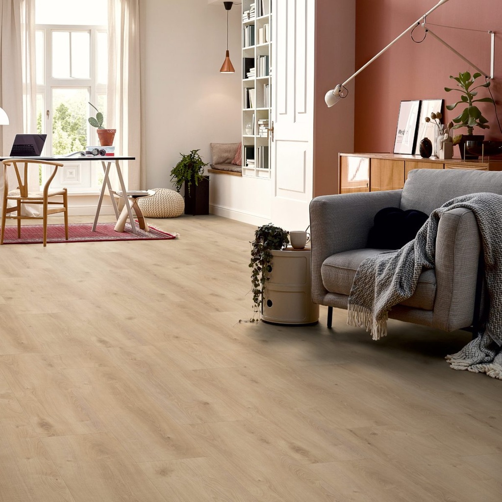 Sol stratifié Expert Click Cachemire Beige - Exquisit plus  