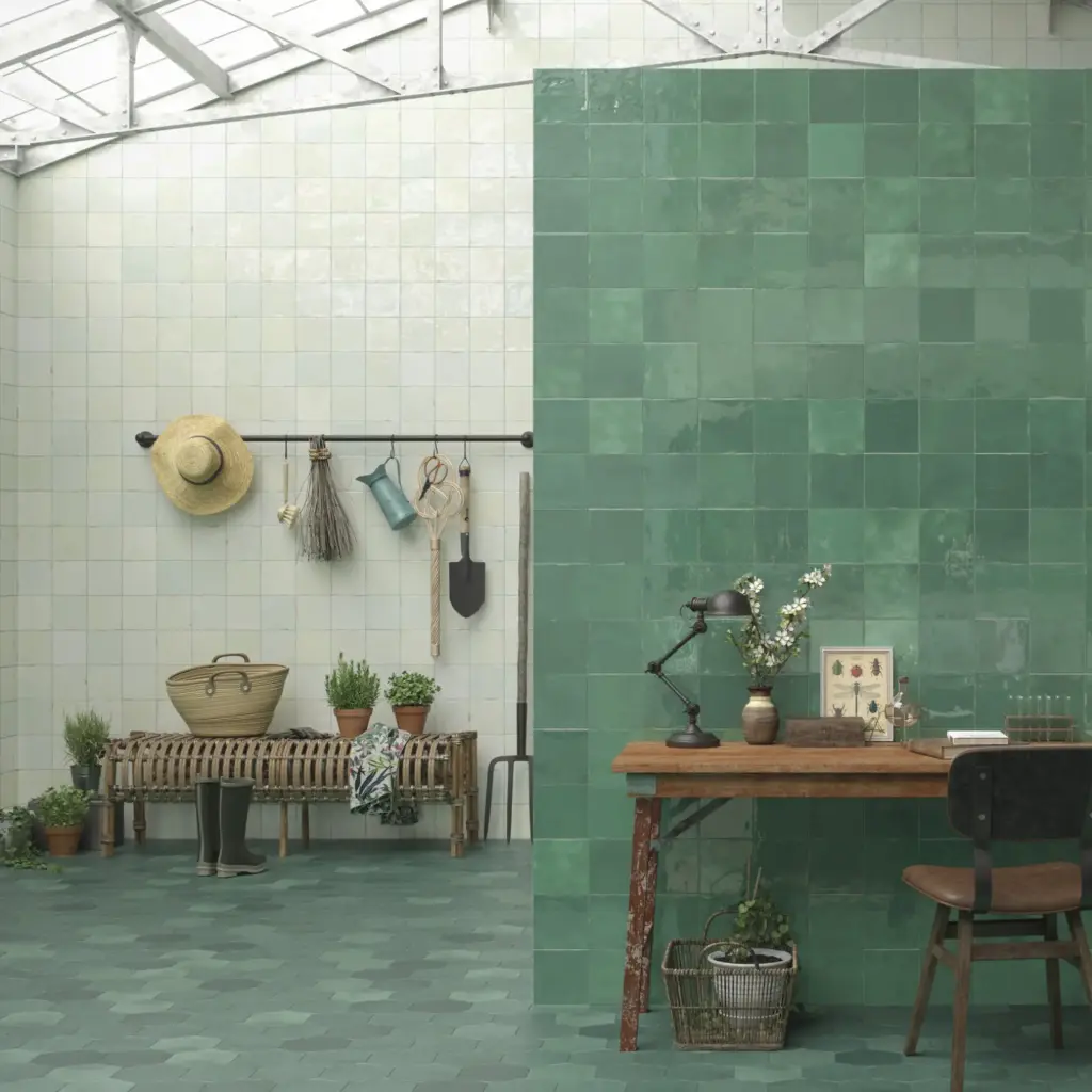 Faïence CARMEN Souk Aqua - 13x13 cm 