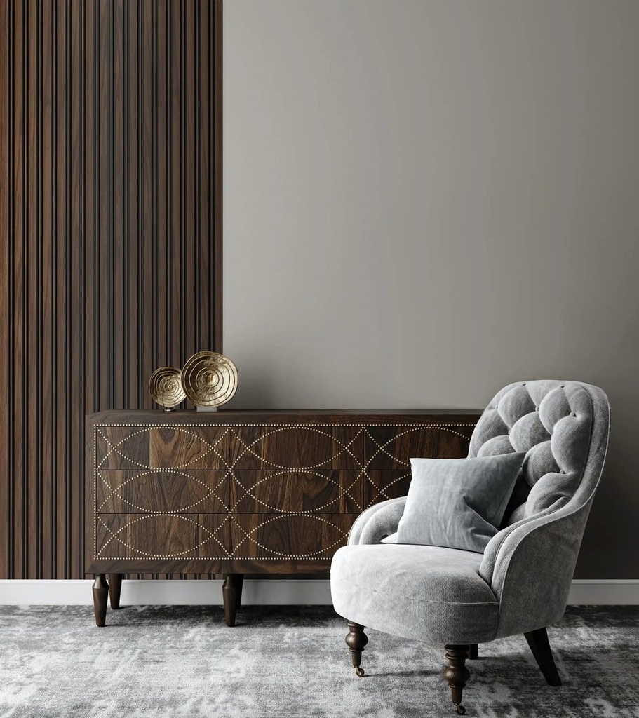 Panneau mural/acoustique - Da Vinci Walnut Black 