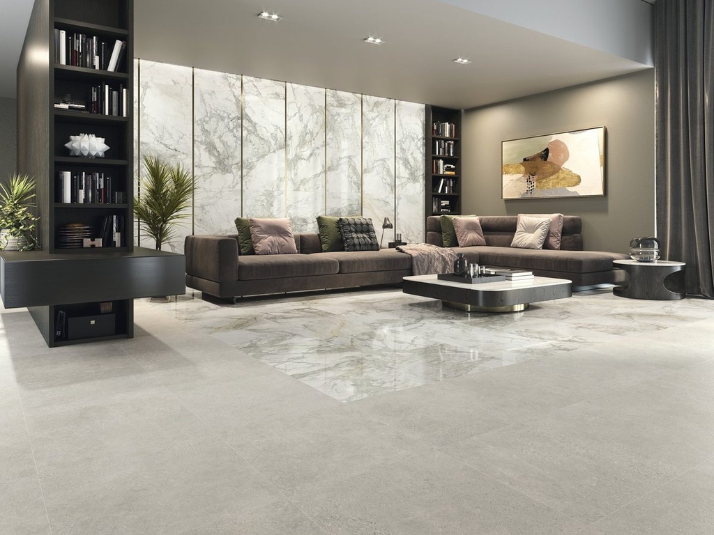 Carrelage Wabi Taupe Lapatto - 60x120 cm 