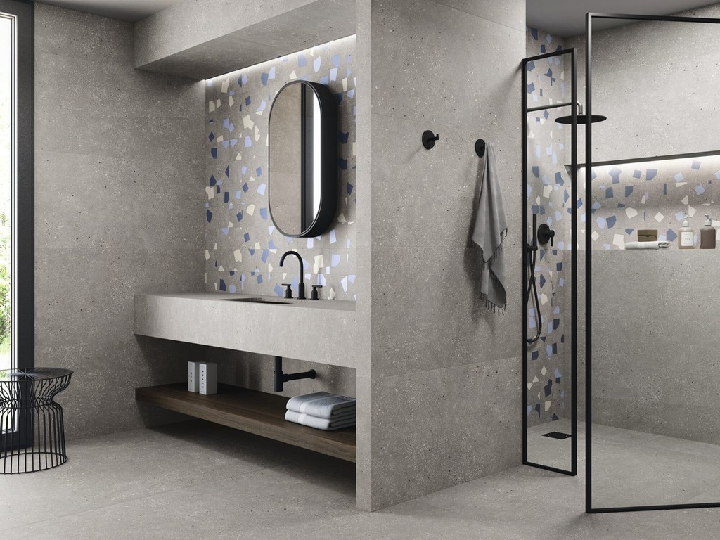 Carrelage Ama Cenere - 90x90 cm  (antidérapant)