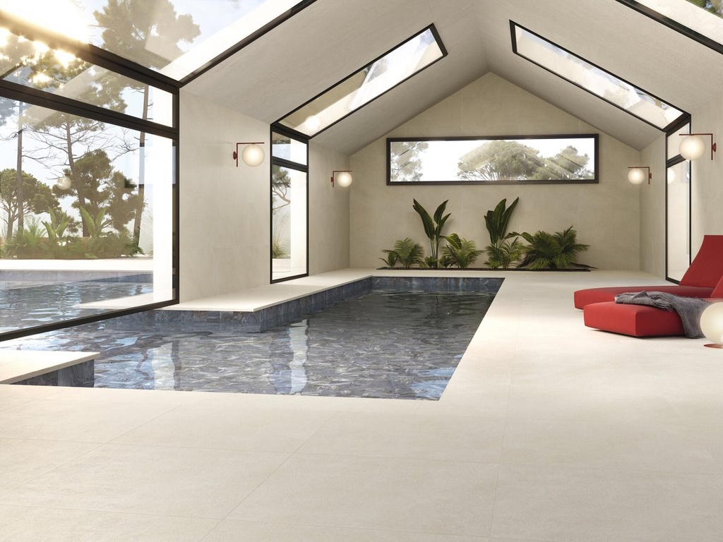 Carrelage Burlington Ivory - 120x120 cm (antidérapant)
