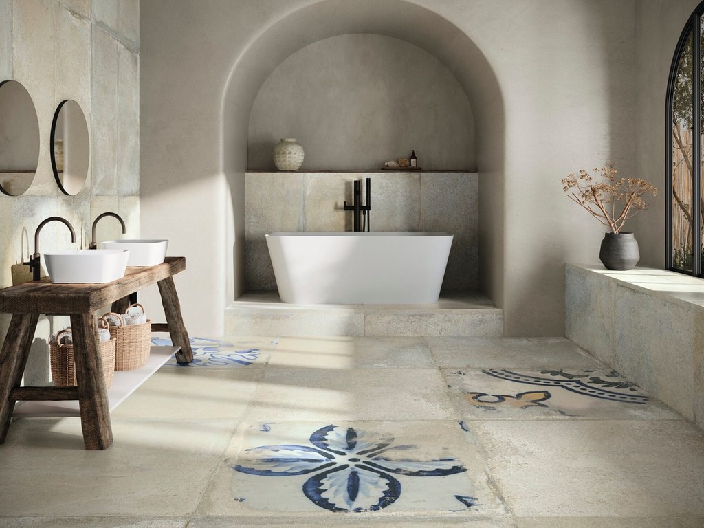 Carrelage Casale Ecru Rect - 60x60 cm  
