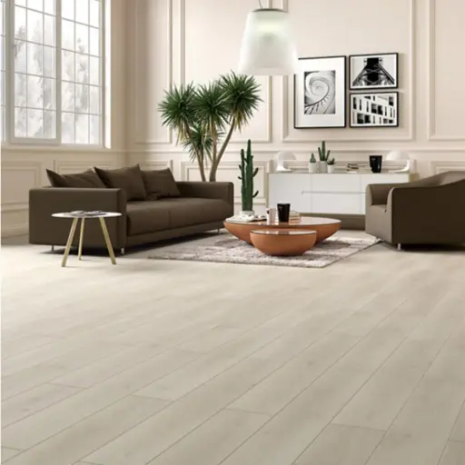 Sol stratifié Expert Click Chêne gris clair - Soria 